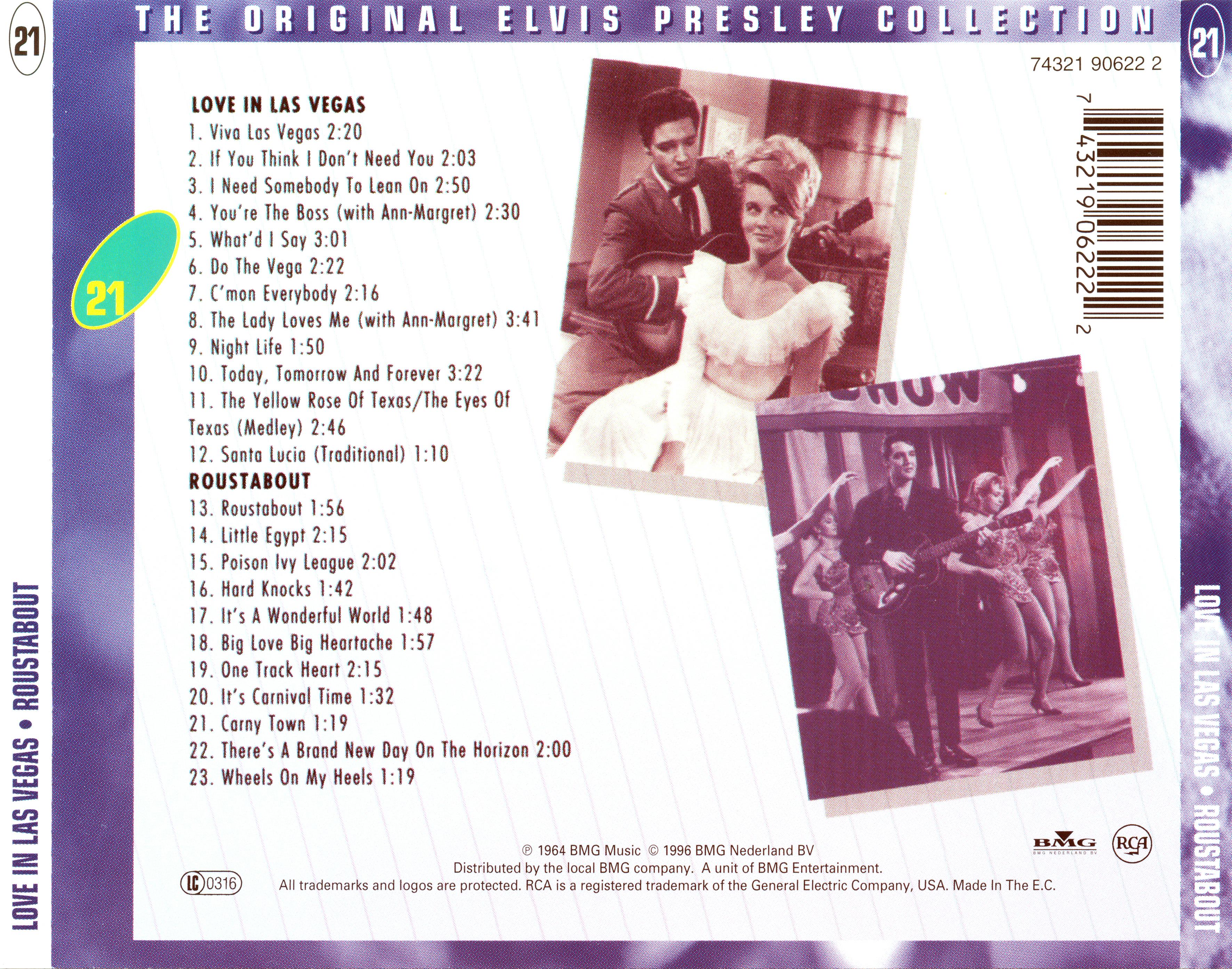 Elvis Presley  The Original Elvis Presley Collection 21; Love in Las Vegas, Roustabout : Back